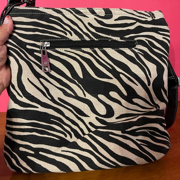 Grace Adele Zebra striped crossbody. NWOT - Picture 4 of 5